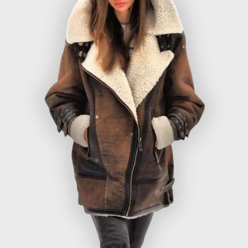 Heidi-Mode | Shearling Fliegerjacke