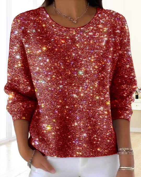 Heidi-Mode | Sweatshirt mit Rundhalsausschnitt