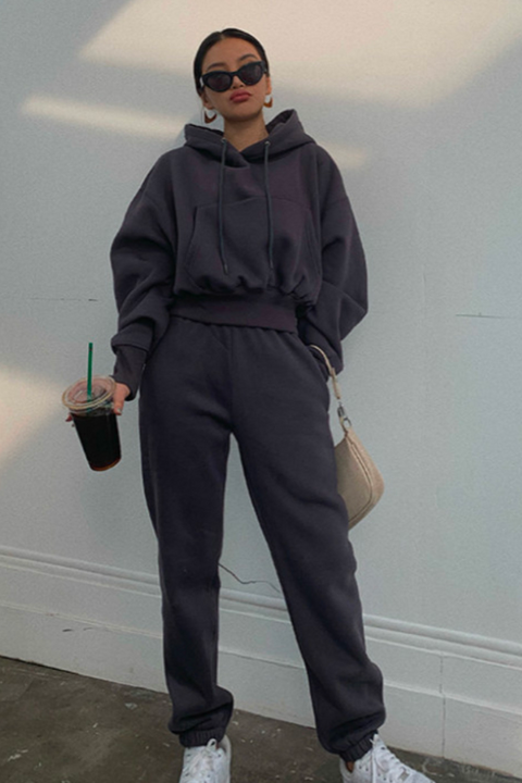 Heidi-Mode | Baumwolle Trainings- & Jogginganzug mit Vintage-Look für Frauen
