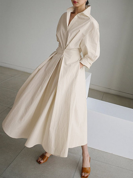 Heidi-Mode | Smocked Maxi-Kleid mit Tasche