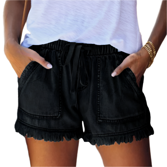 Heidi-Mode | High-Waist Denim-Shorts