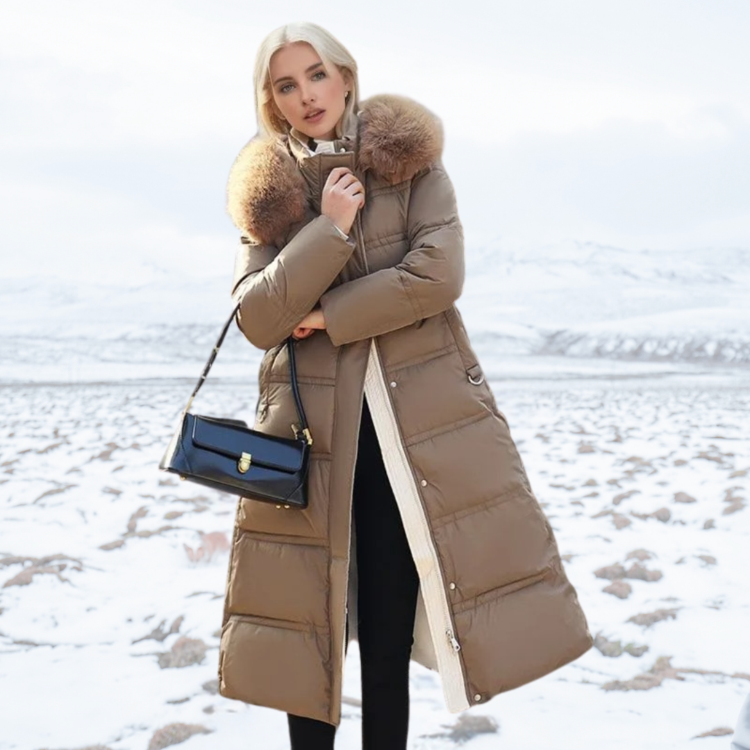 Luxe Winterjacke Mit Pelzkragen Für Damen - Nordelle