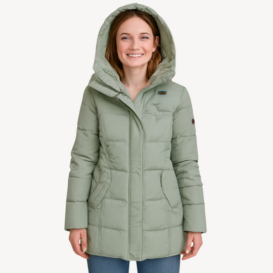 Heidi-Mode | Fleece Gefütterte Pufferjacke für Damen