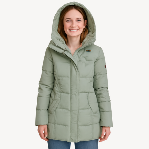 Heidi-Mode | Fleece Gefütterte Pufferjacke für Damen