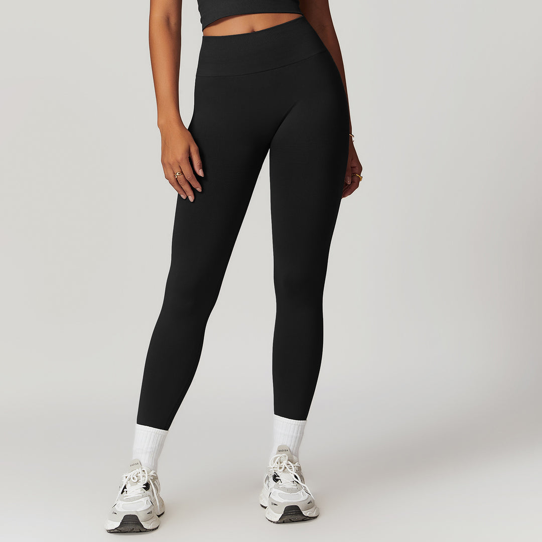 Heidi Mode | Coole Fitness Gerippte Hohe Taille Yoga-Hose