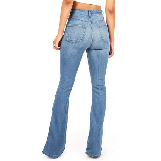 Heidi-Mode | Frauen Hochgeschnittene Flared Jeans