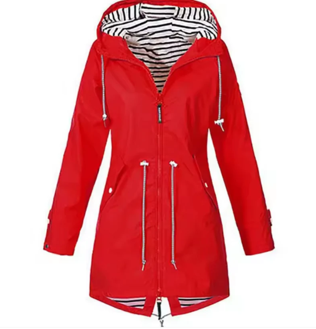 Heidi-Mode | Wasserdichte Jacke mit Kapuze