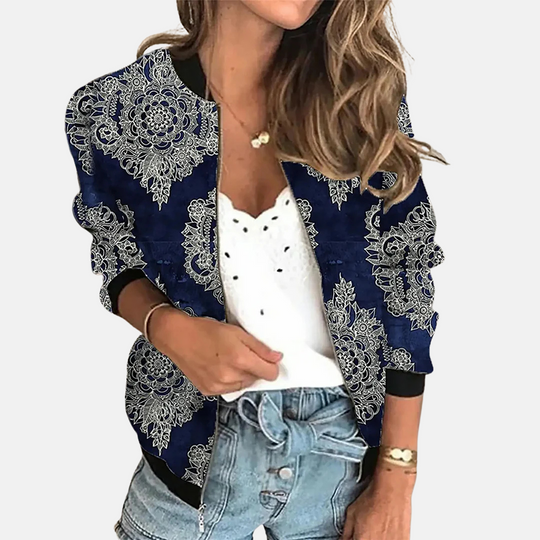 Heidi-Mode | Retro Print Kurzjacke