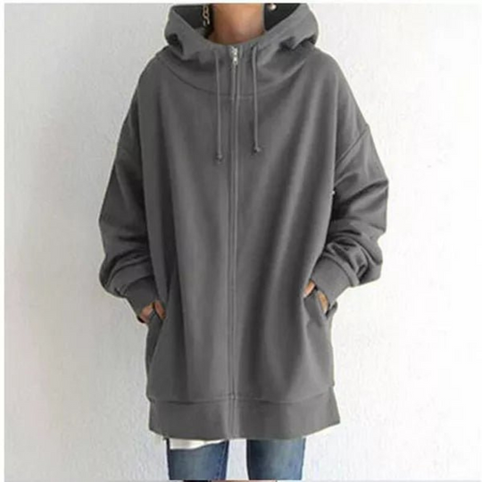 Heidi-Mode | Damen Lange Hoodie Warm