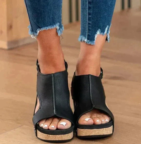 Heidi-Mode | Damensandalen mit Orthopädischer Sohle