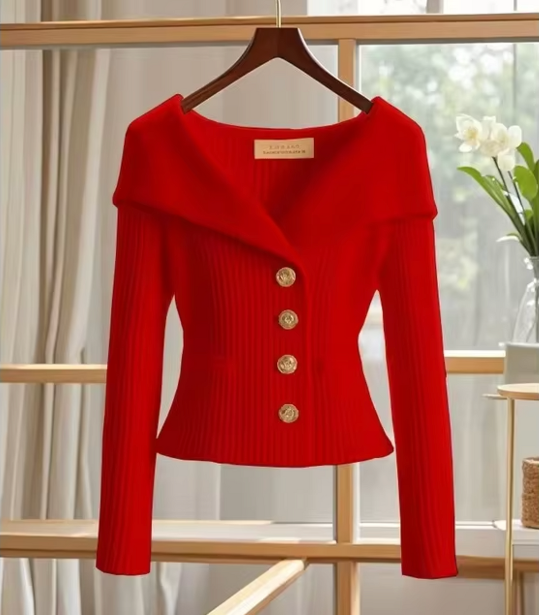 Heidi-Mode | Gestrickte Kurze Strickjacke