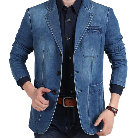 Heidi-Mode | Schicker Denim-Blazer für Herren