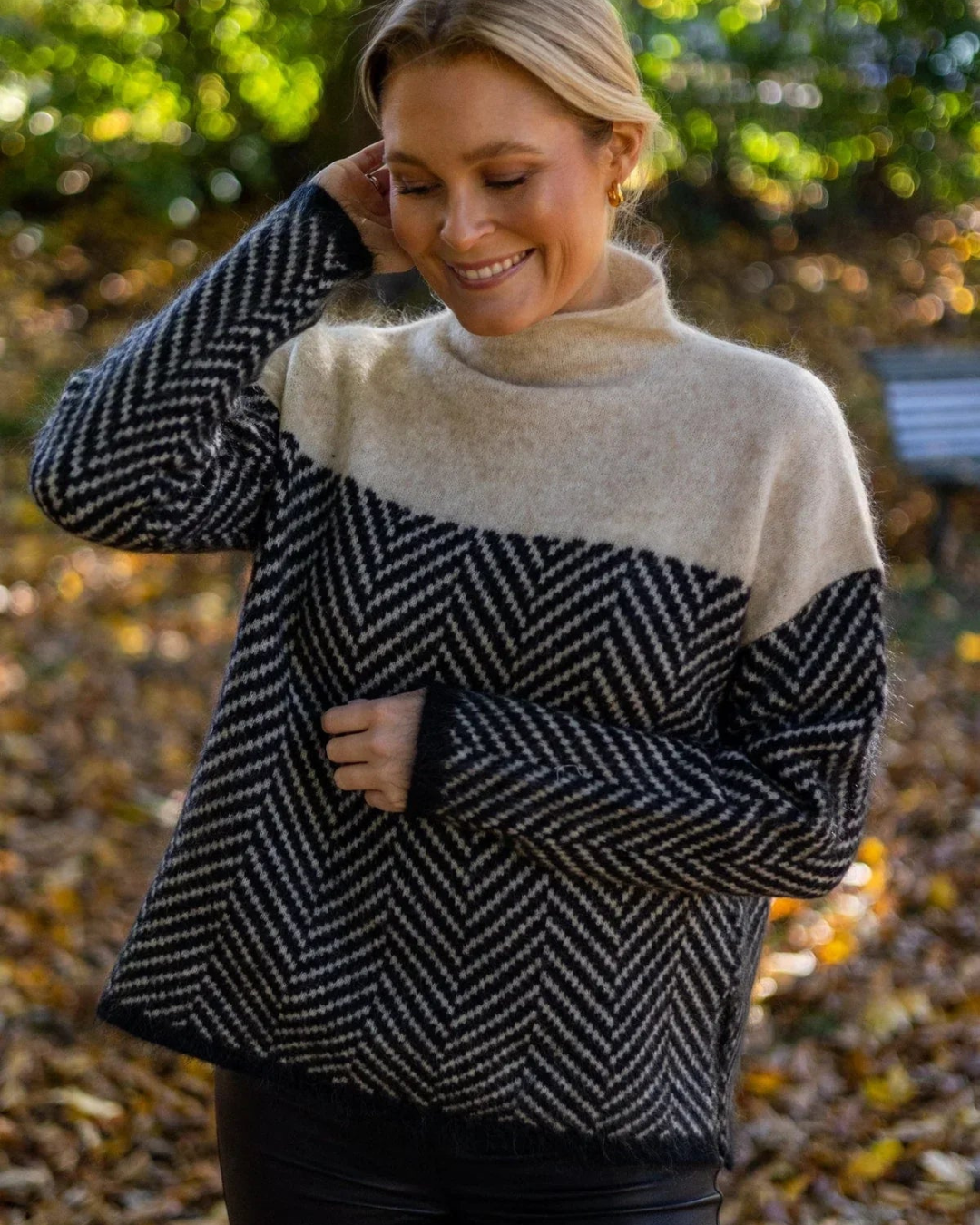 Heidi-Mode | Luxuriöses Design Rollkragenpullover für Damen