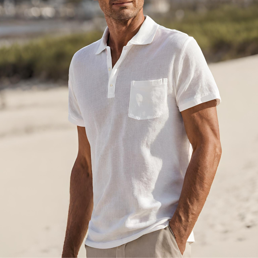 Heidi-Mode | Luxuriöses Leinen Poloshirt
