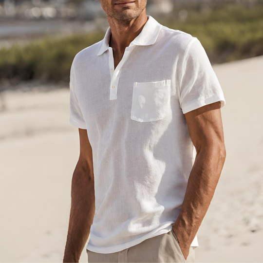 Heidi-Mode | Luxuriöses Leinen Poloshirt