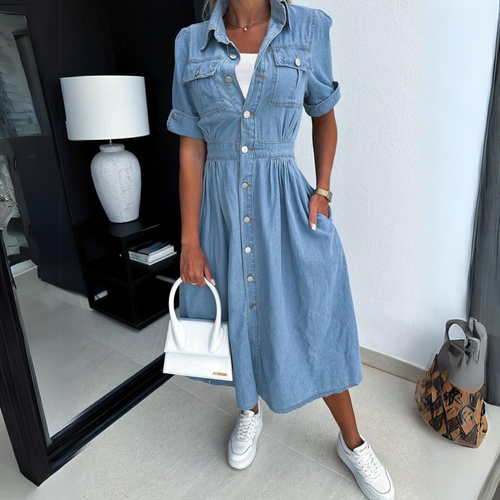 Heidi-Mode | Alissa Trendy Denim Kleid