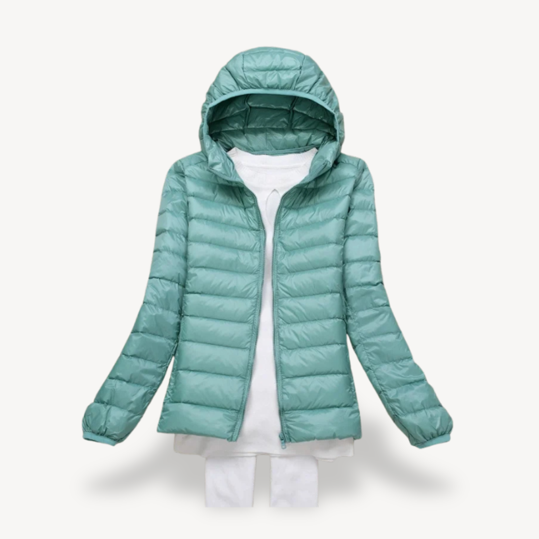 Heidi-Mode | Ultraleichte Kapuzen-Pufferjacke Damen