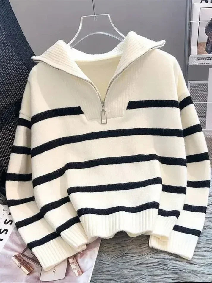 Heidi-Mode | Frauen Reißverschluss Pullover