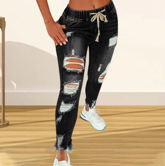 Heidi-Mode | Kaputte Baumwoll-Denim-Jeans
