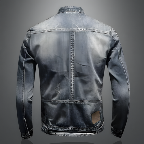 Klassische Biker-Jeansjacke