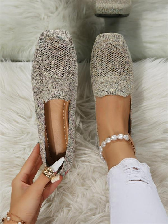 Bequeme, rutschfeste flache Schuhe für Damen