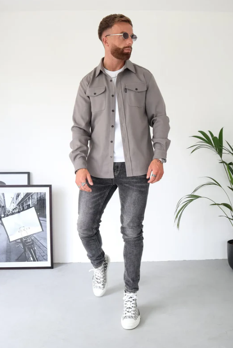 Hemdjacke mit Knopfleiste