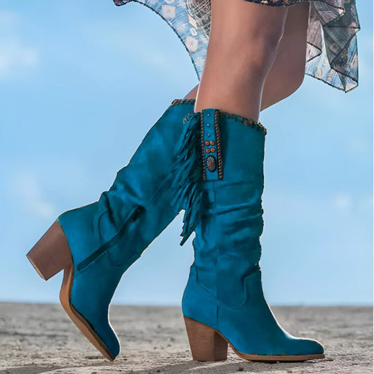 Heidi-Mode | Leder Cowboy Stiefel für Damen