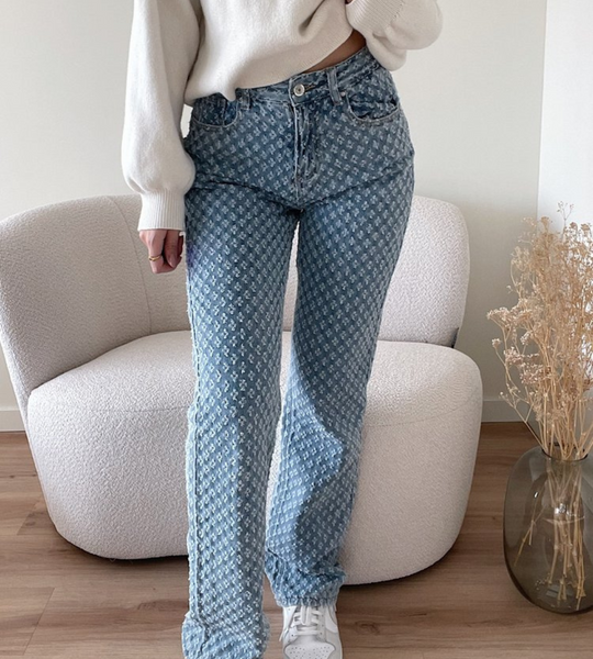 Heidi-Mode | Stylische Jeans mit Rautenmuster