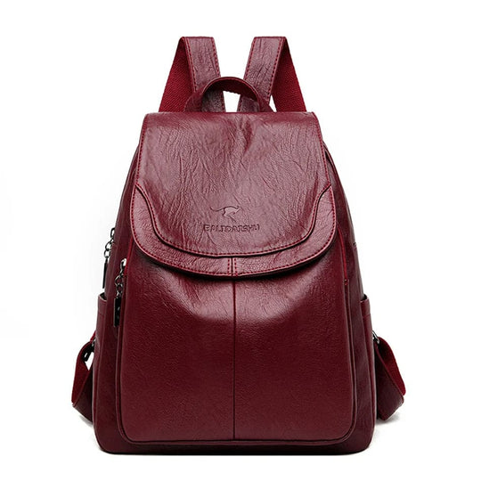 Heidi-Mode | Diebstahlsicherer Lederrucksack Für Stilvolle Frauen