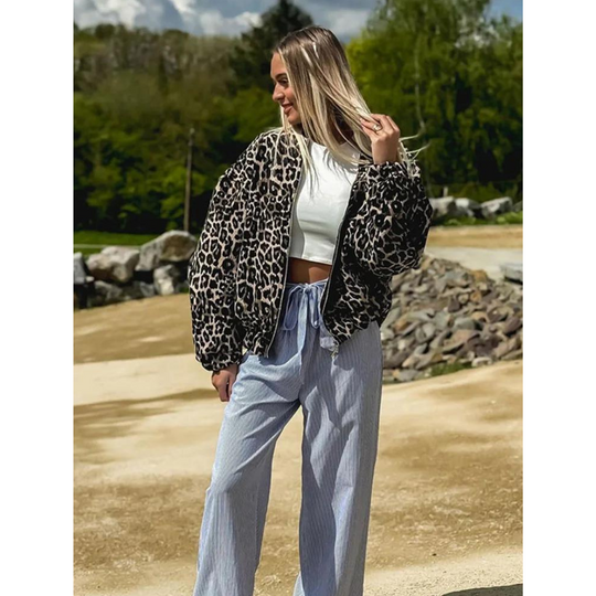 Heidi-Mode | Bomberjack mit Leopardenmuster