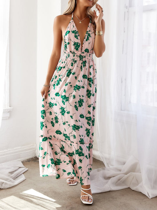 Heidi-Mode | Beach Drinks Maxi Kleid Pink