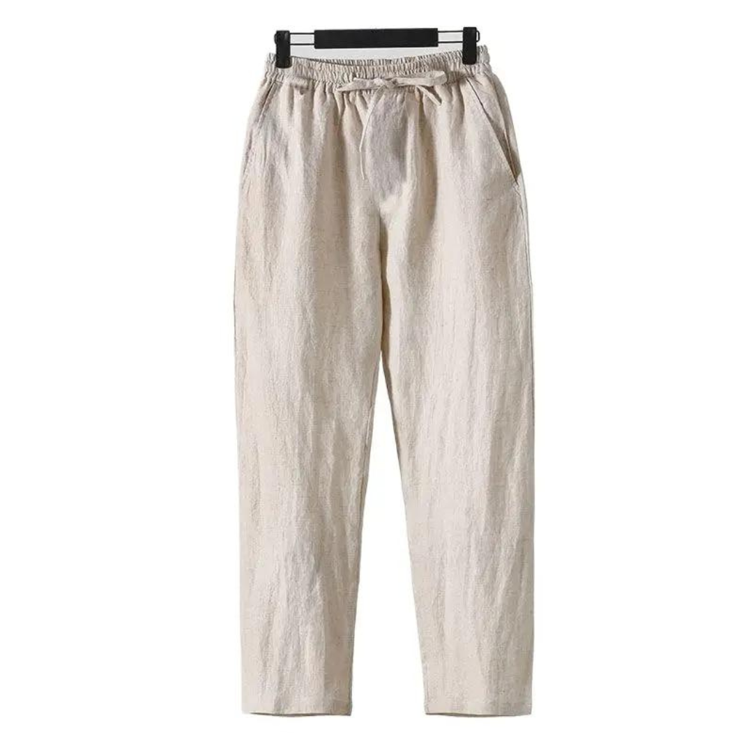 Heidi-Mode Leinen Pantalon (gerade Passform)