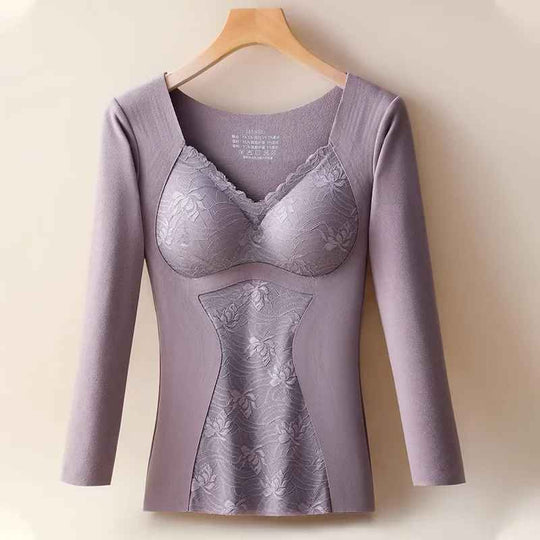 Heidi-Mode | Wärmende Spitzen Detailformende Top