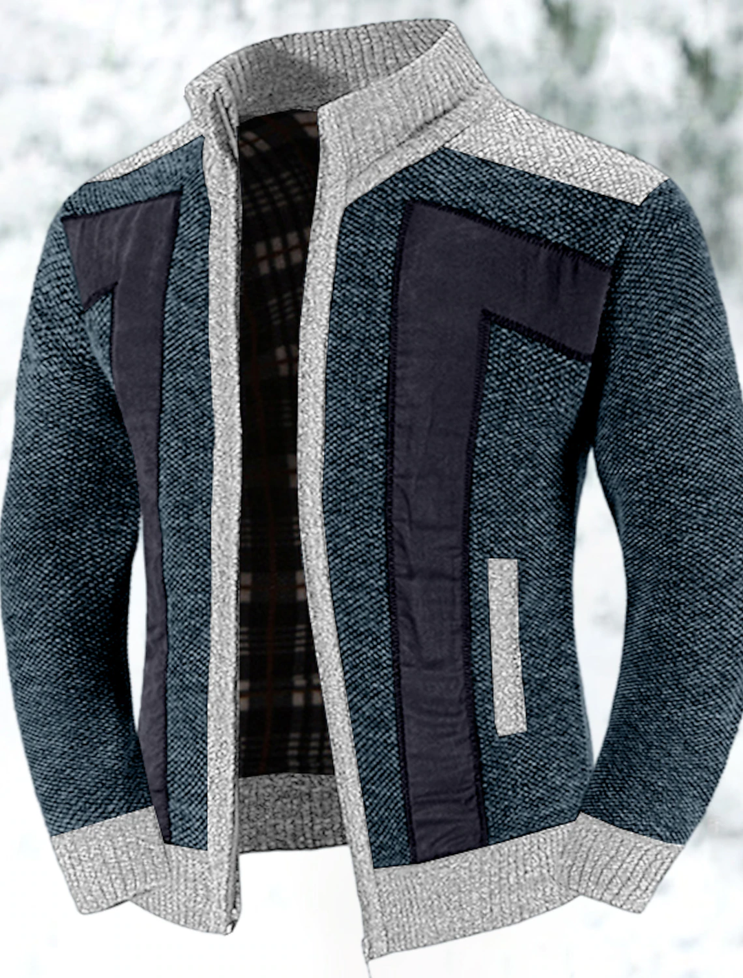 Herren Zip-Cardigan