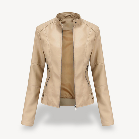 Heidi-Mode | Damen Kunstleder Bikerjacke
