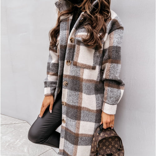 Heidi-Mode | Bequeme Lange Wollene Damenjacke