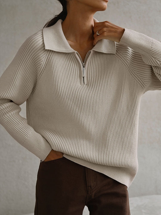 Heidi Mode | Eleganter Winter Polo Kragen Pullover