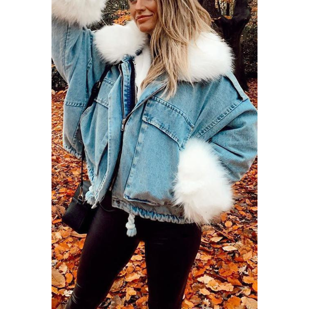 Heidi-Mode | Winterjacke aus Jeans für Frauen