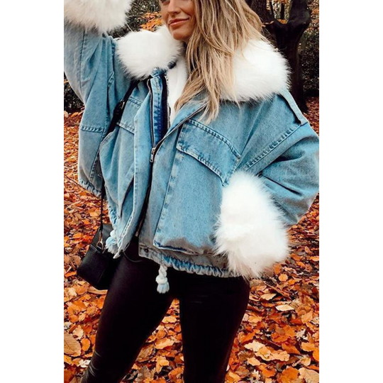 Heidi-Mode | Winterjacke aus Jeans für Frauen