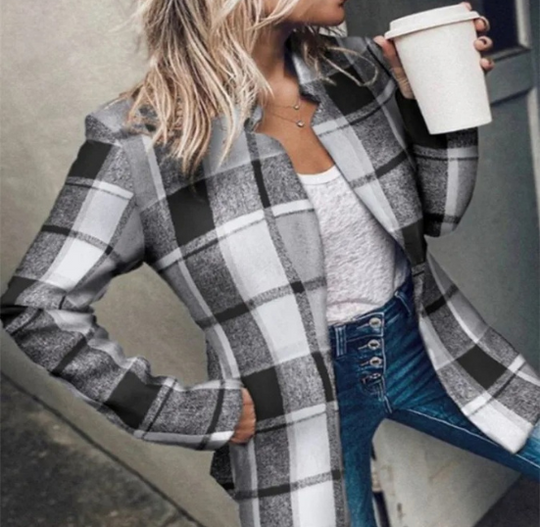 Heidi-Mode | Lange Strickjacken Damen Leichtgewicht Offene Vorderseite Jacke