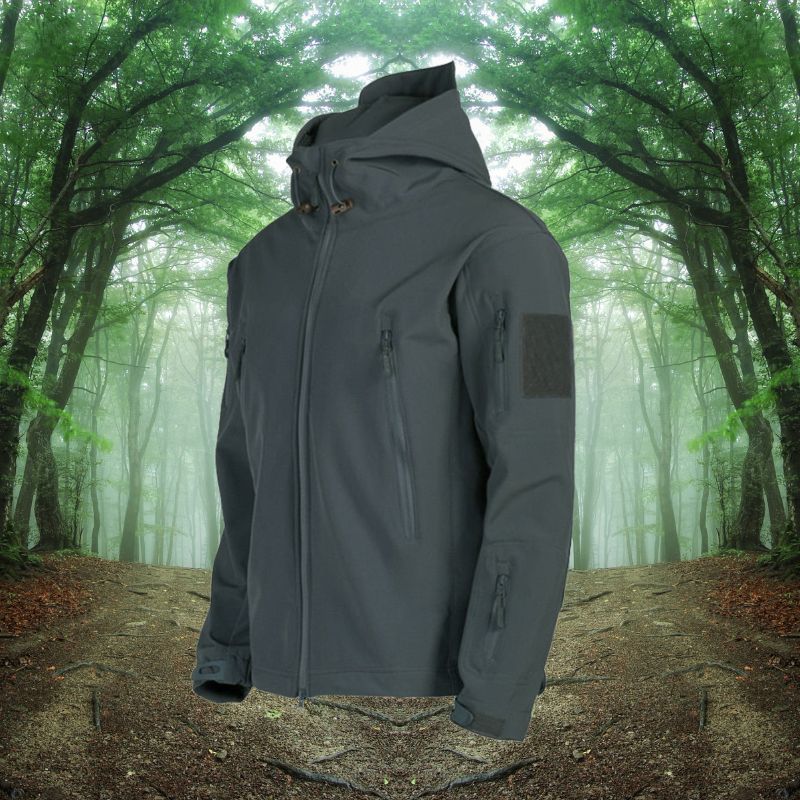Heidi-Mode | Herren Softshell Winterjacke - Kapuze Vollzip