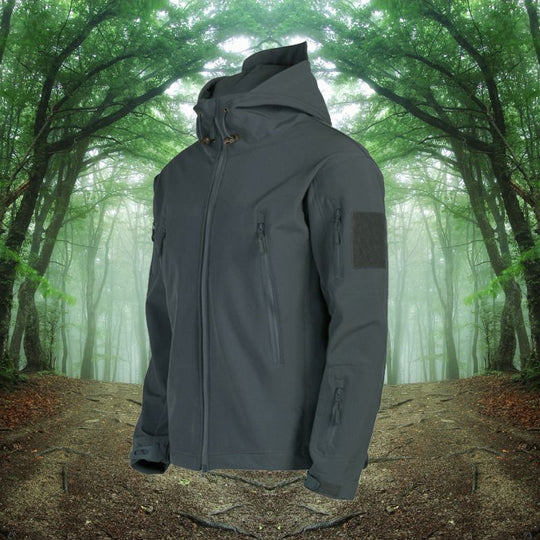 Heidi-Mode | Herren Softshell Winterjacke - Kapuze Vollzip