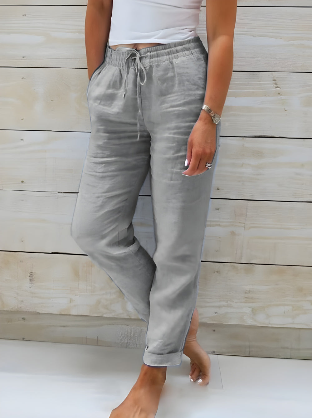 Heidi-Mode | Lockere Baumwoll-Leinen-Hose