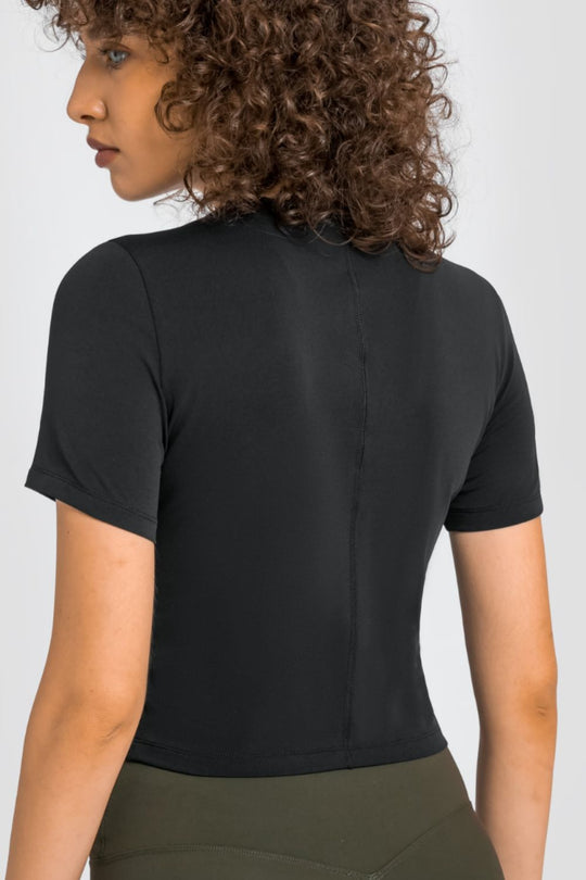 Heidi-Mode | Millennia Rundhals Kurzarm Yoga T-Shirt