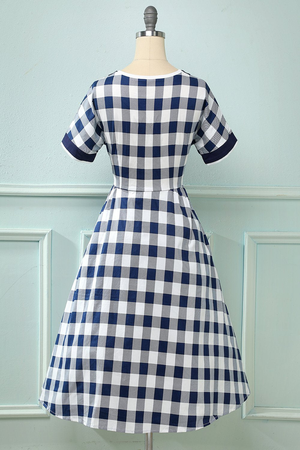 Vintage-Plaid-Druck