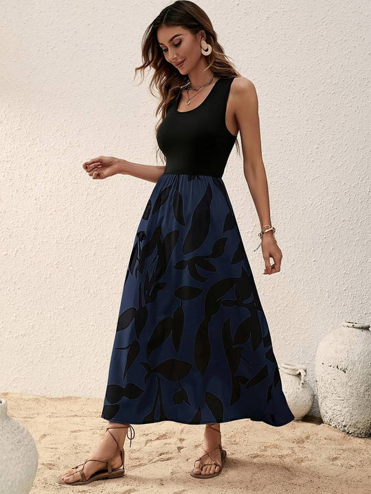 Heidi – Rundhals-Spleißkleid Für Frühling Und Sommer