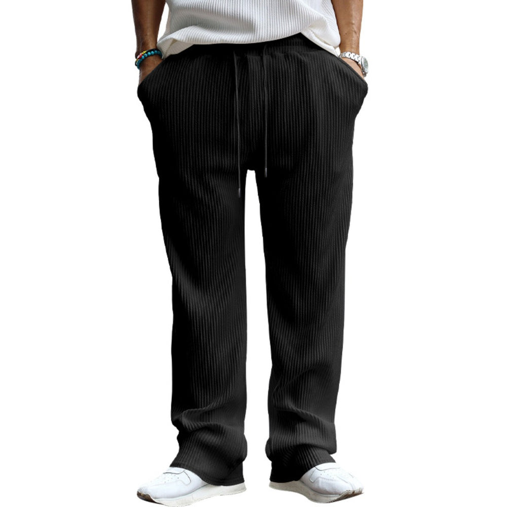 Heidi Mode | Dropping Gestreifte Hose mit hoher Taille und weitem Bein