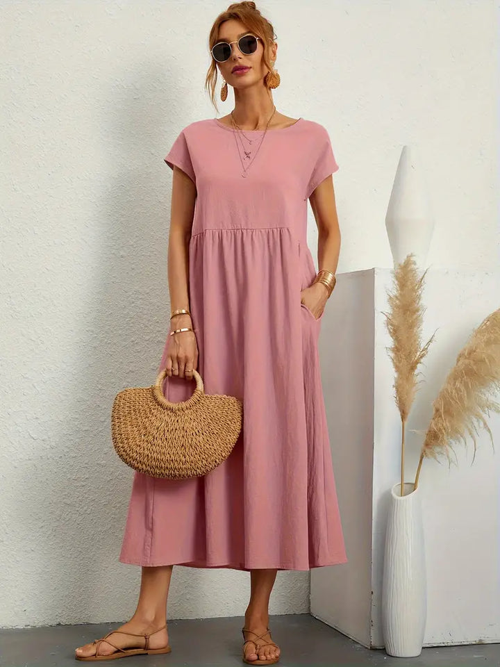 Sommerliches, lockeres, schlichtes Kleid