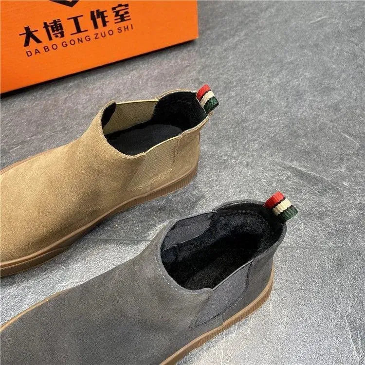 Heidi-Mode | Chelsea Boots Herren aus Samt – Eleganter und lässiger Stil