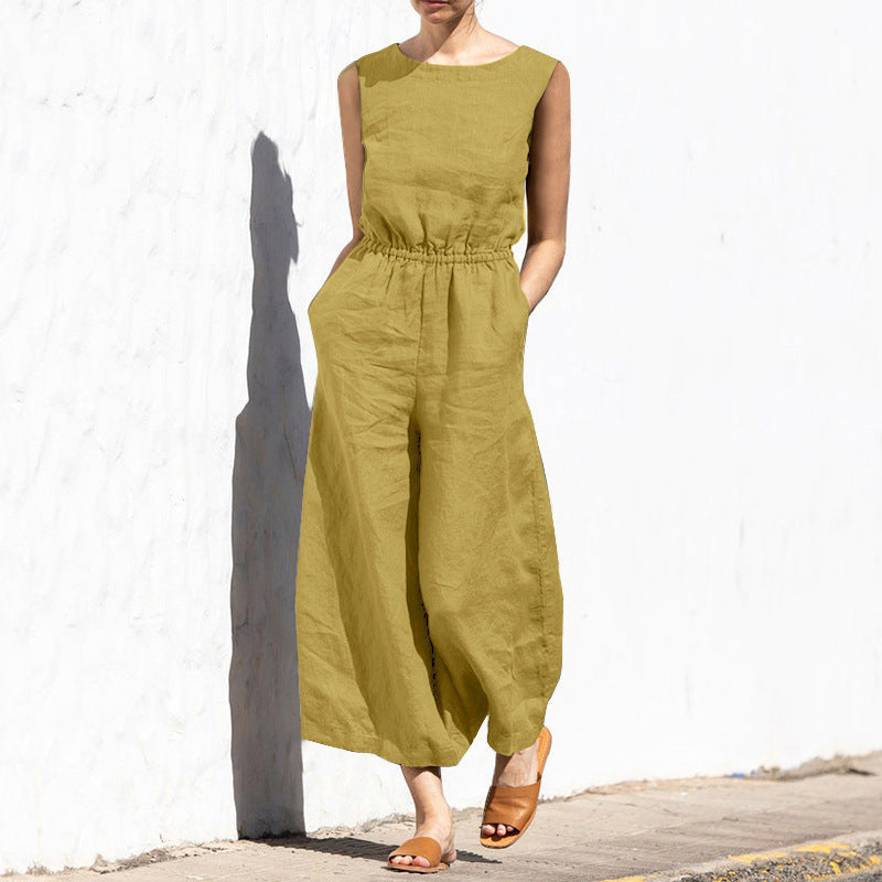 Ärmelloser Casual Jumpsuit